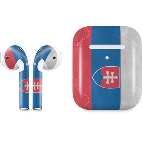Slovakia Flag Distressed Apple AirPods 2 Skin